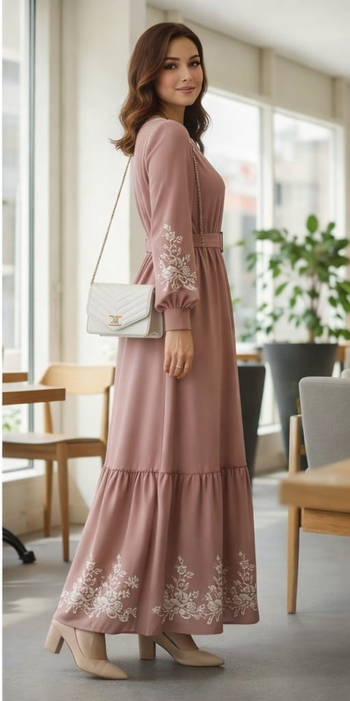 AZME Blush Bloom Everyday Maxi Dress